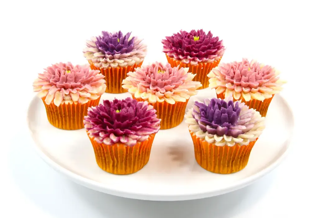 Plate of cupcakes